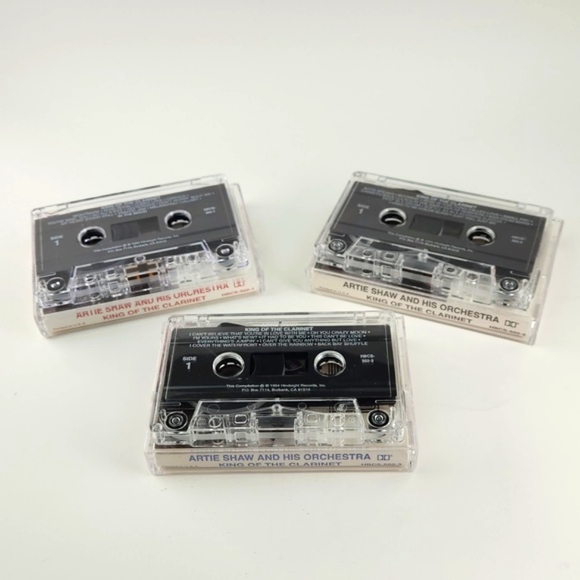 Artie Shaw, King of the clarinet 1938-39 3 cassette set mint condition Box set - Picture 5 of 13